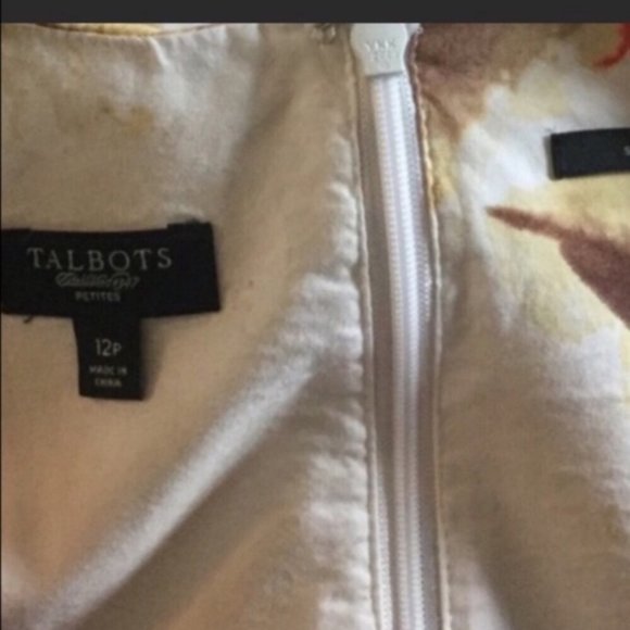 🌺TALBOTS🌺GOUACHE FLORAL A-LINE DRESS🌺 - Picture 6 of 7